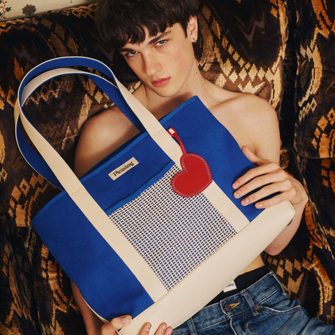 The Pleasing Boat Tote in Deep Blue Sea