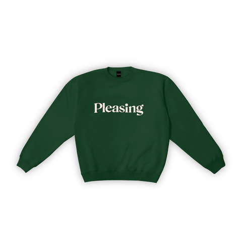 The Pleasing Crewneck in Forest Green