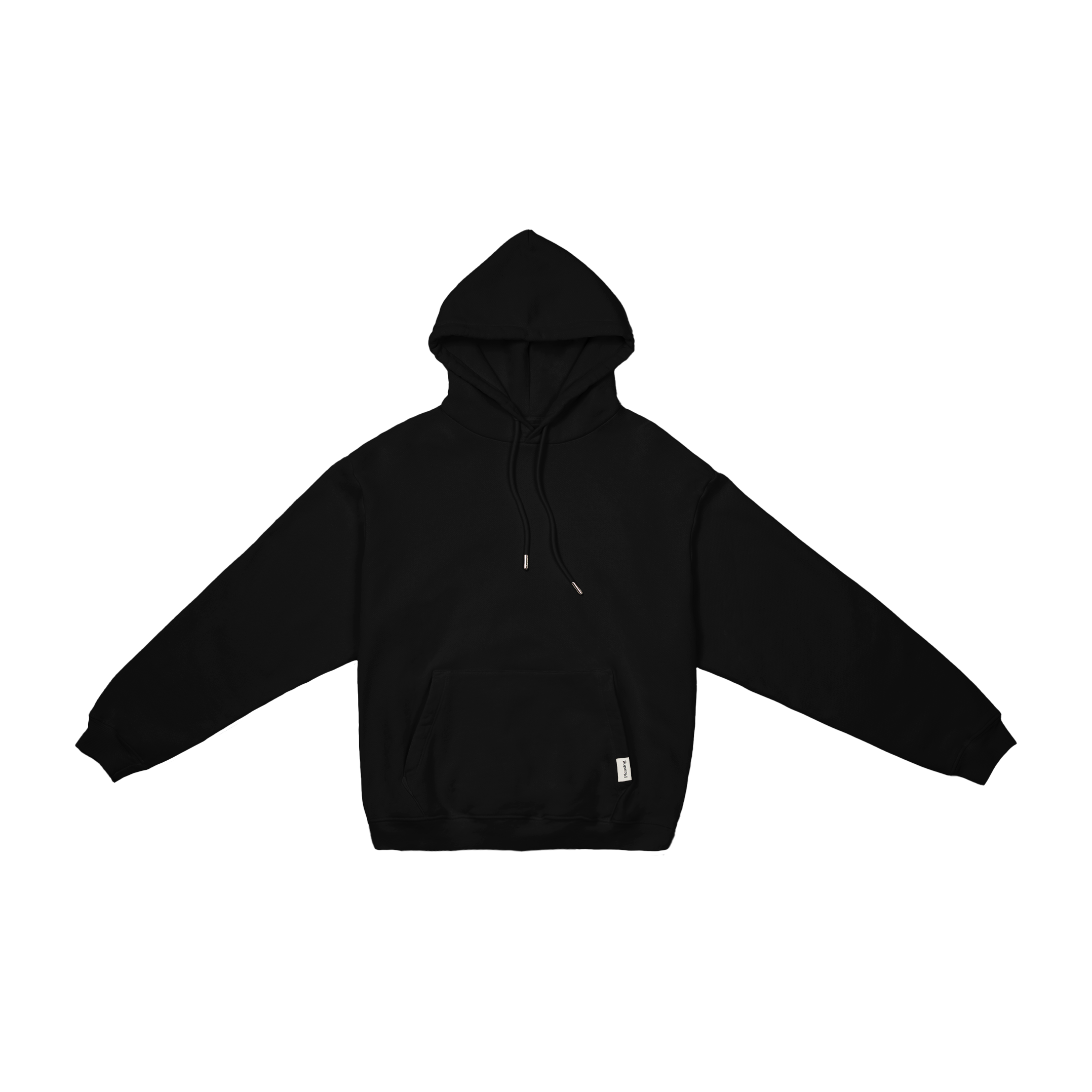 The Heavyweight Drawstring Hoodie in Black
