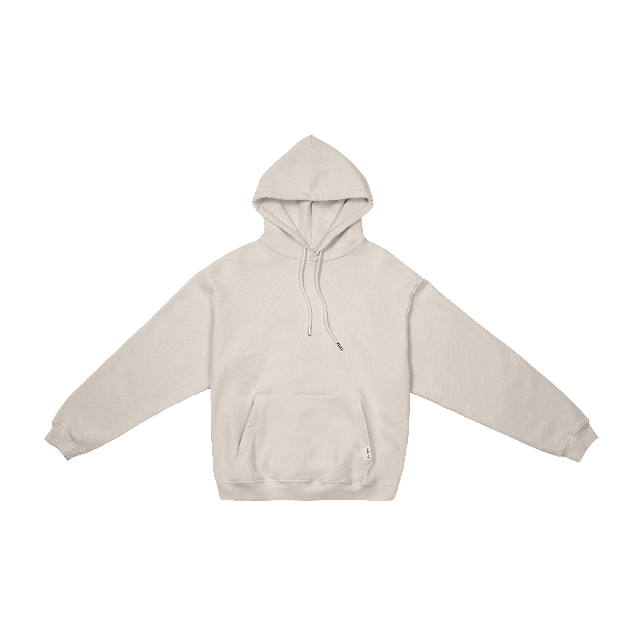 The Heavyweight Drawstring Hoodie in Cream â Pleasing
