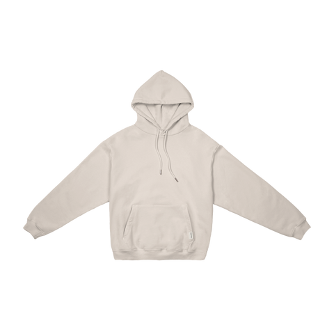The Heavyweight Drawstring Hoodie in Cream
