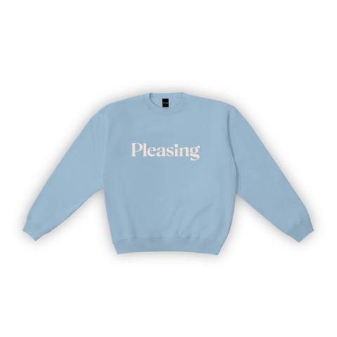 The Pleasing Crewneck in Blue