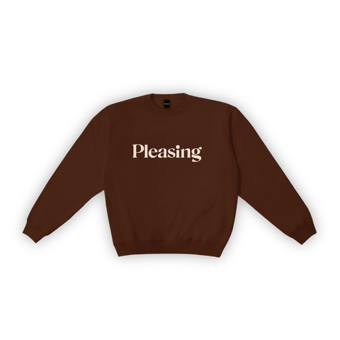The Pleasing Crewneck in Brown