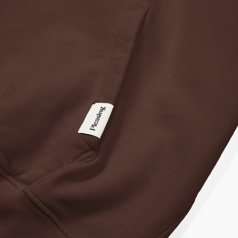 The Heavyweight Drawstring Hoodie in Brown