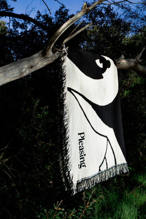 The Kissing Swan Park Blanket