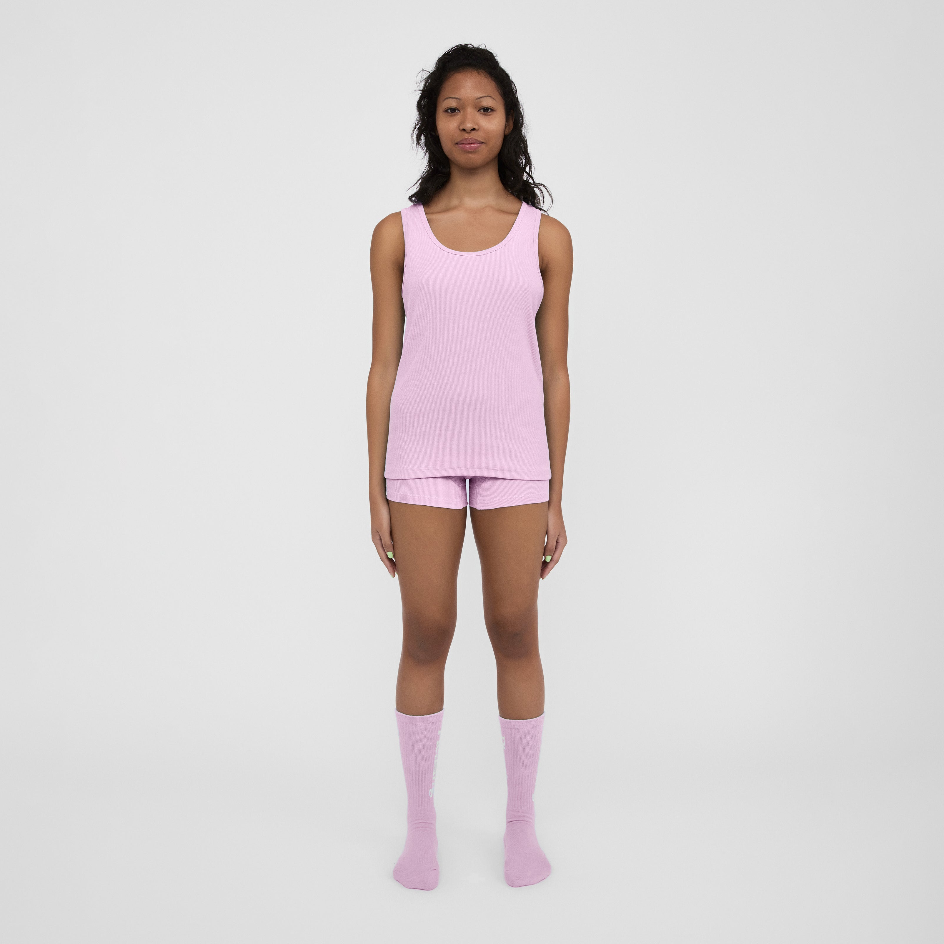 The Pleasing Ribbed Tank in Lavender The Pleasing Ribbed Tank in Lavender