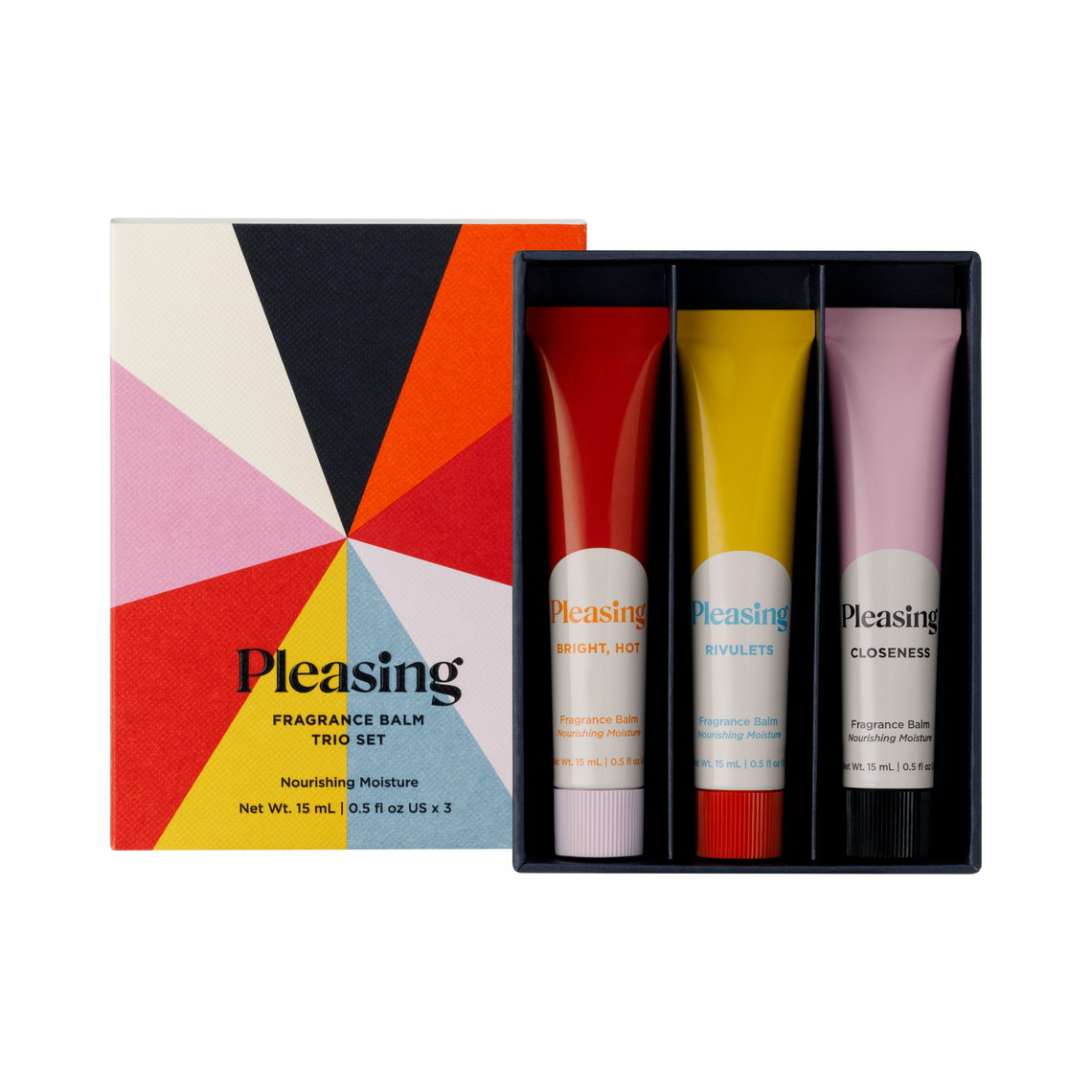Scented Hand + Nail Balm Trio Set – Pleasing