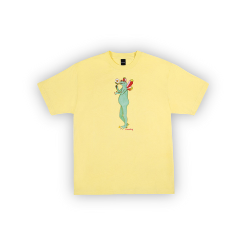 Tee top shirt yellow
