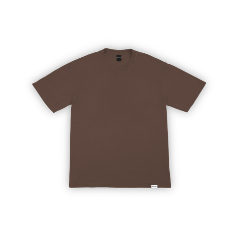 The Pleasing Signature Dyed Tee in Chocolate Truffle