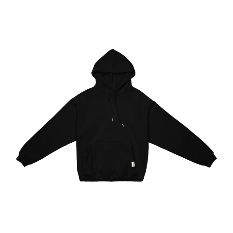 Black drawstring top hoodie