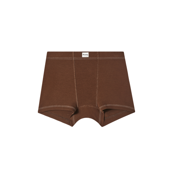 2-14 YEARS/ THREE-PACK OF RIB BOXERS - taupe brown