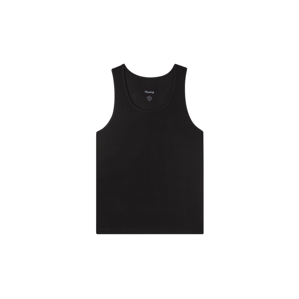 The Pleasing Ribbed Tank in Black