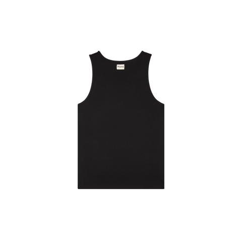 The Pleasing Ribbed Tank in Black