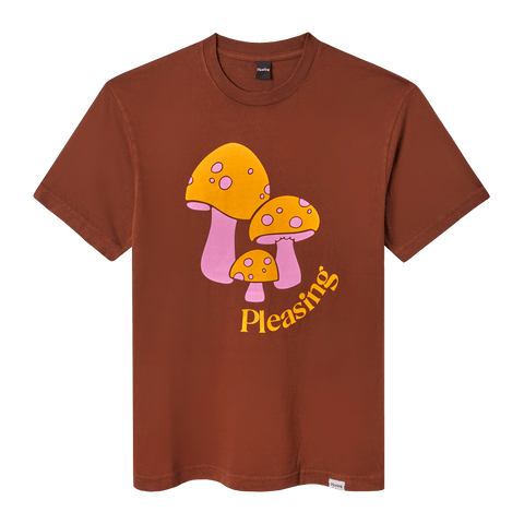 The Pleasing Mushroom Tee in Brown