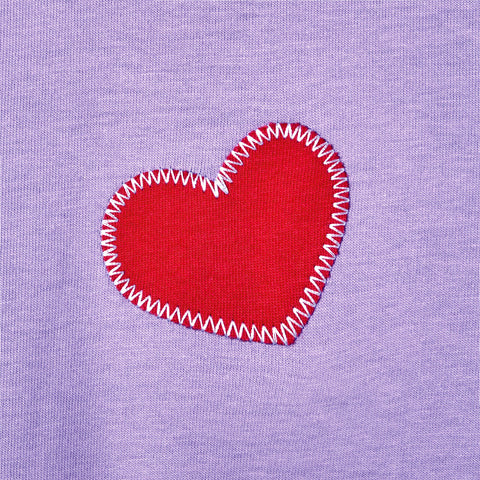 The Pleasing Loves You Ringer Tee in Violet Cherry
