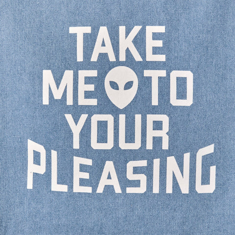 The Take Me To Your Pleasing Denim Tote