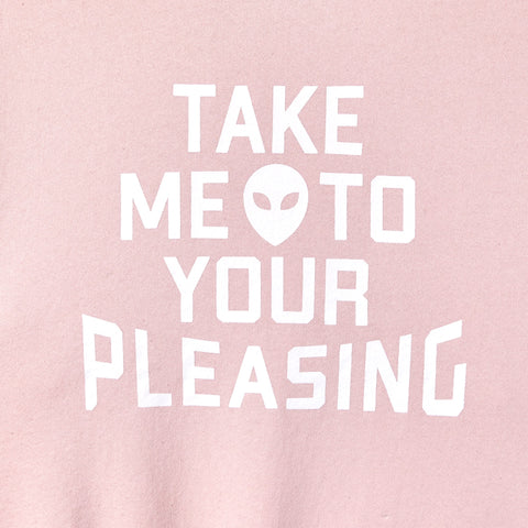 The Take Me To Your Pleasing Crewneck in Pink