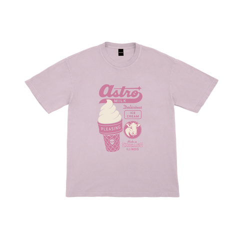 The AstroMilk Cone Tee in Pink