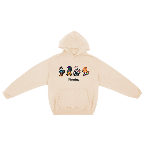 The Fancy Friends Character Hoodie in Cream