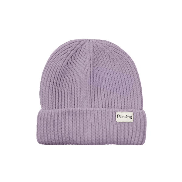 The Merino Wool Pleasing Beanie in Lavender